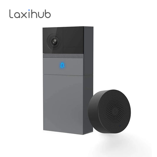 Arenti Laxihub 2K Video Doorbell IP65 Waterproof Security Camera Smart Intercom WiFi Door Bell Chargeable Wireless Alarm Ring