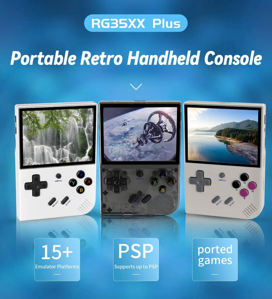 Anbernic RG35XX PLUS Handheld Game Console 3.5'' IPS Screen HDMI Output Streaming Retro Portable Video Game Console Player Gifts